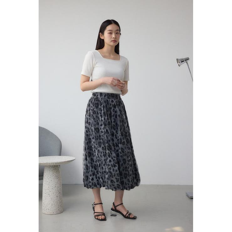 チュールレイヤードバルーンスカート | AZUL BY MOUSSY | 詳細画像21 