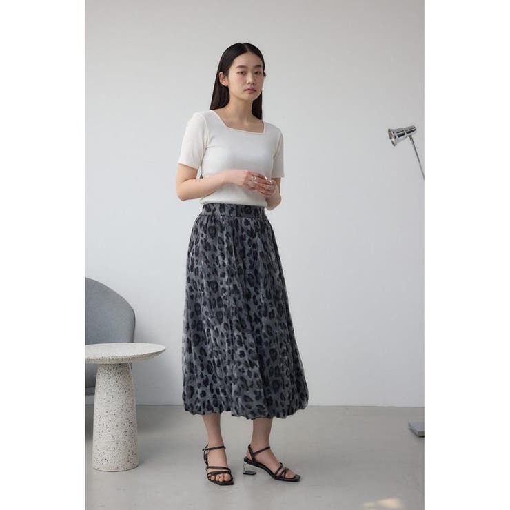 チュールレイヤードバルーンスカート | AZUL BY MOUSSY | 詳細画像22 