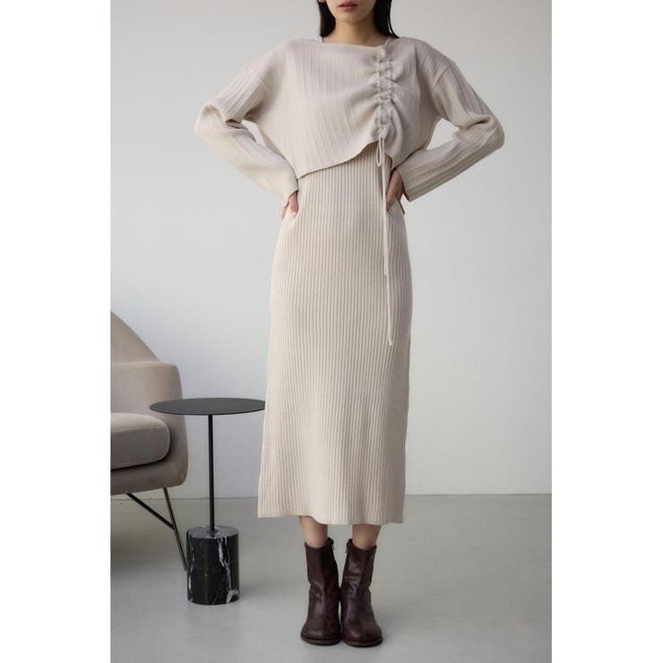 IVOY3 | レイヤードセットニットワンピース | AZUL BY MOUSSY