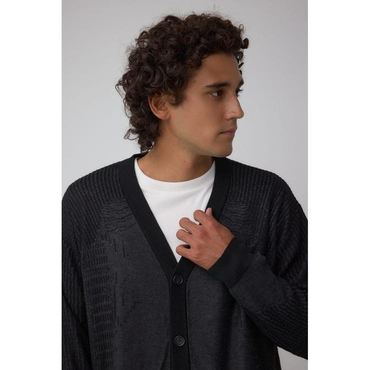 シャドーウィーブニットカーディガン | AZUL BY MOUSSY | 詳細画像2 