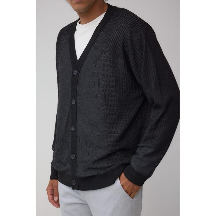 BLK | シャドーウィーブニットカーディガン | AZUL BY MOUSSY