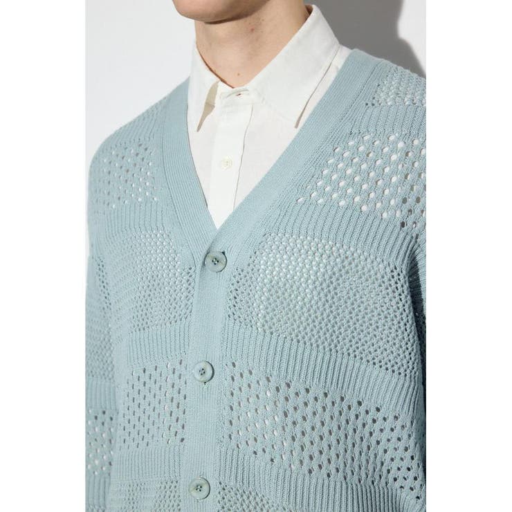 透かし編み柄変化カーディガン | AZUL BY MOUSSY | 詳細画像19 