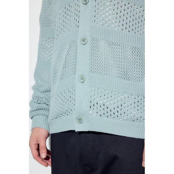 透かし編み柄変化カーディガン | AZUL BY MOUSSY | 詳細画像22 