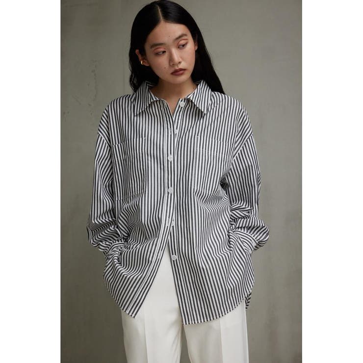 リラテックコットンルーズシャツ | AZUL BY MOUSSY | 詳細画像13 