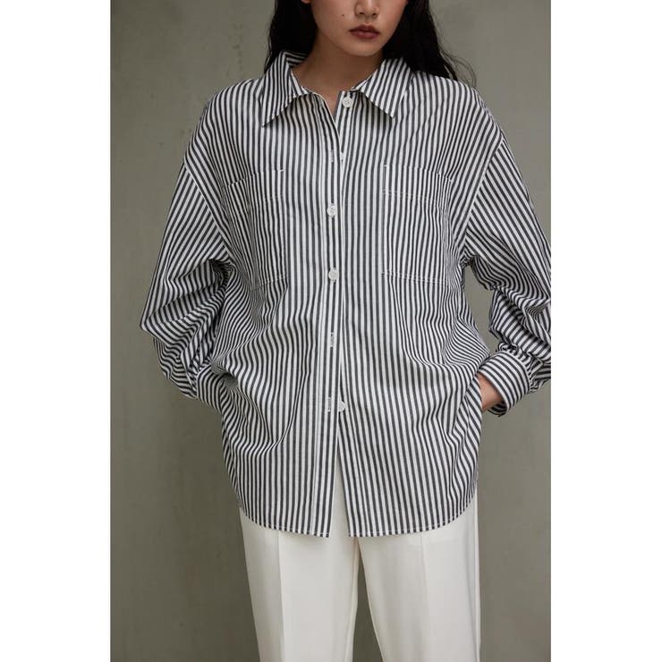 柄BLK5 | リラテックコットンルーズシャツ | AZUL BY MOUSSY