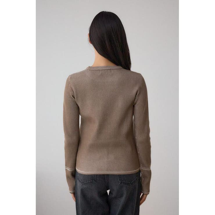 ジャガードロゴリブトップス | AZUL BY MOUSSY | 詳細画像17 