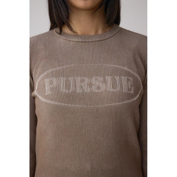 ジャガードロゴリブトップス | AZUL BY MOUSSY | 詳細画像18 