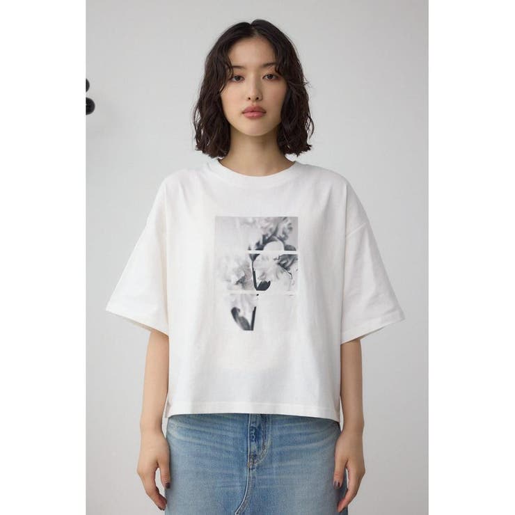 フラワーフォトTシャツ | AZUL BY MOUSSY | 詳細画像5 