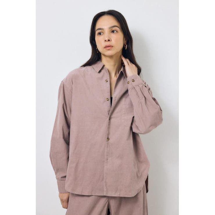 L/PNK1 | コーデュロイリラックスポケットシャツ | AZUL BY MOUSSY