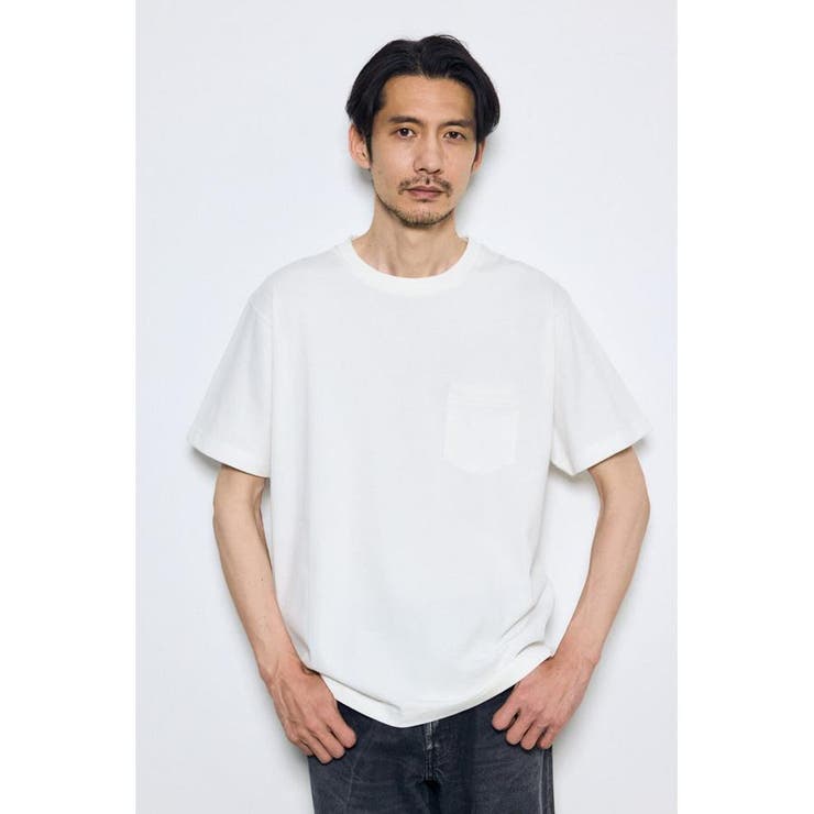 引き揃え天竺ポケットTシャツ | AZUL BY MOUSSY | 詳細画像2 