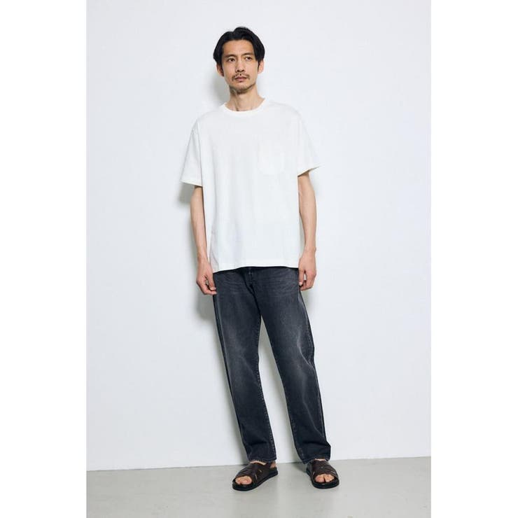 引き揃え天竺ポケットTシャツ | AZUL BY MOUSSY | 詳細画像4 