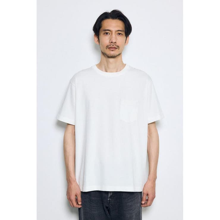 引き揃え天竺ポケットTシャツ | AZUL BY MOUSSY | 詳細画像5 