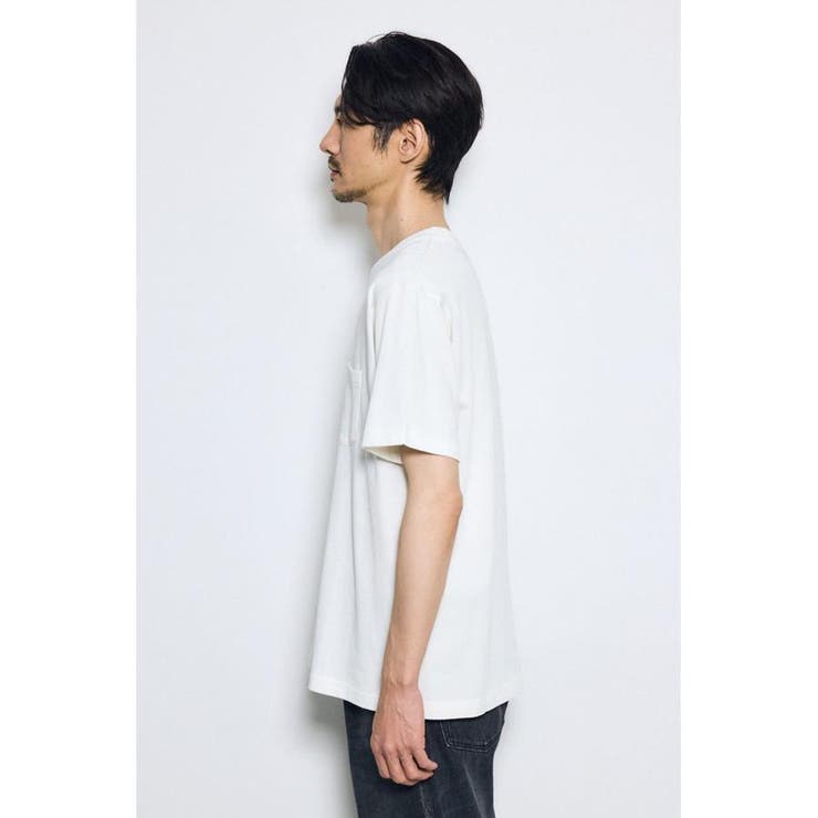 引き揃え天竺ポケットTシャツ | AZUL BY MOUSSY | 詳細画像6 