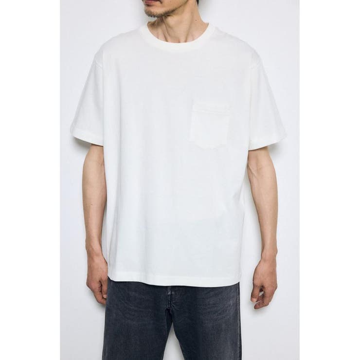 WHT | 引き揃え天竺ポケットTシャツ | AZUL BY MOUSSY