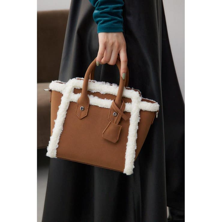 CAM | フェイクムートンハンドバッグ | AZUL BY MOUSSY