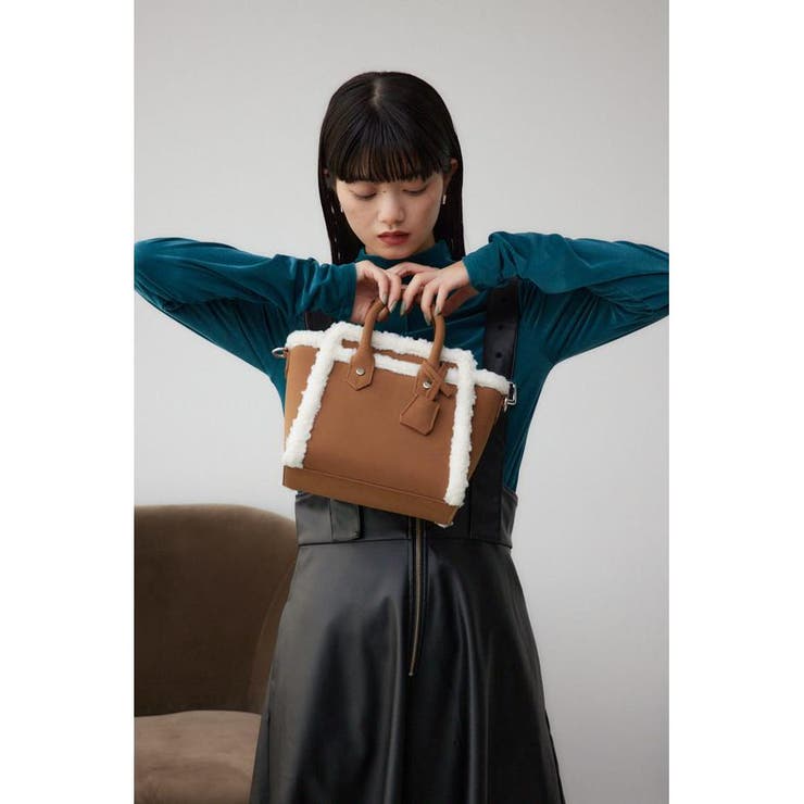 フェイクムートンハンドバッグ | AZUL BY MOUSSY | 詳細画像11 