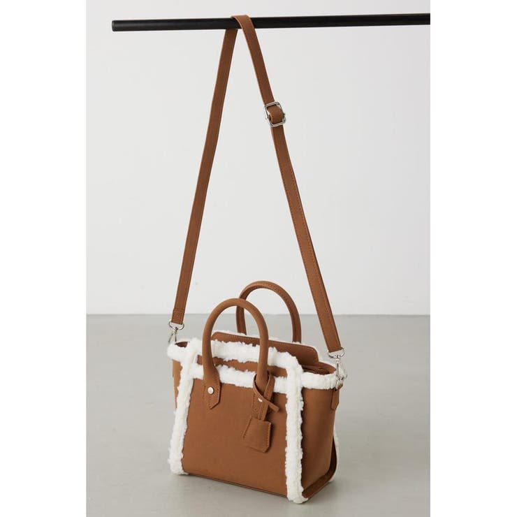 フェイクムートンハンドバッグ | AZUL BY MOUSSY | 詳細画像14 