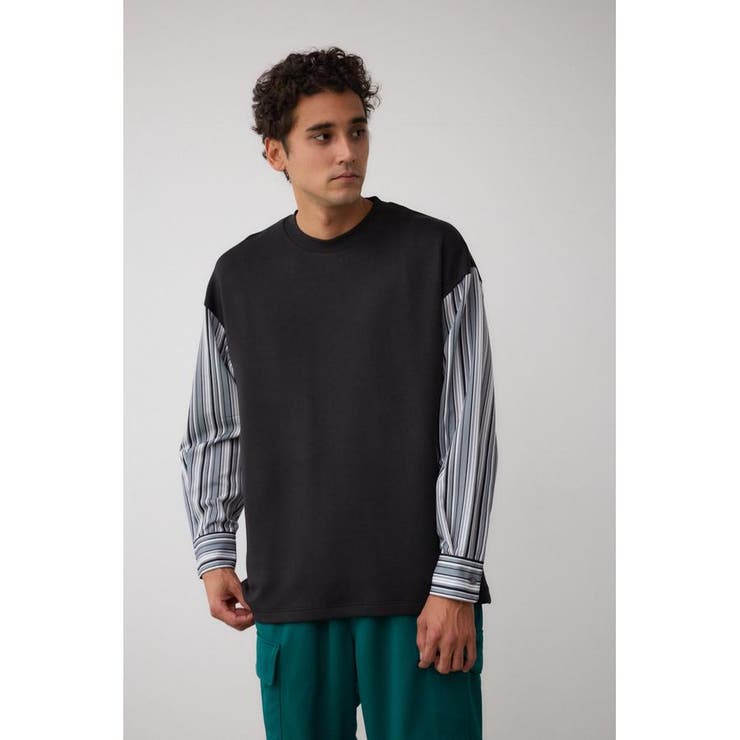 シャツレイヤードポンチトップス | AZUL BY MOUSSY | 詳細画像3 