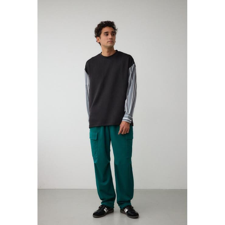 シャツレイヤードポンチトップス | AZUL BY MOUSSY | 詳細画像4 