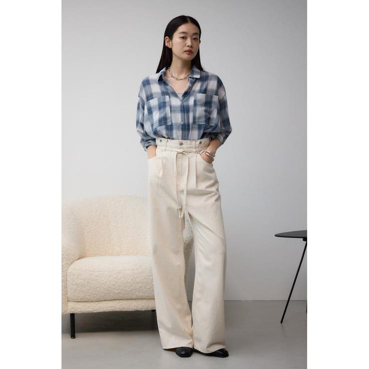 サスツキデニムワイドパンツ | AZUL BY MOUSSY | 詳細画像3 