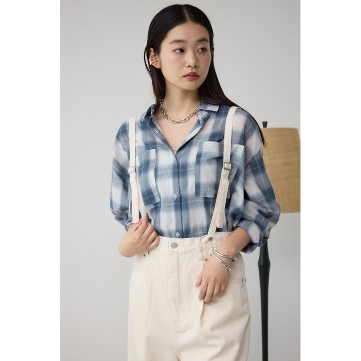 サスツキデニムワイドパンツ | AZUL BY MOUSSY | 詳細画像7 