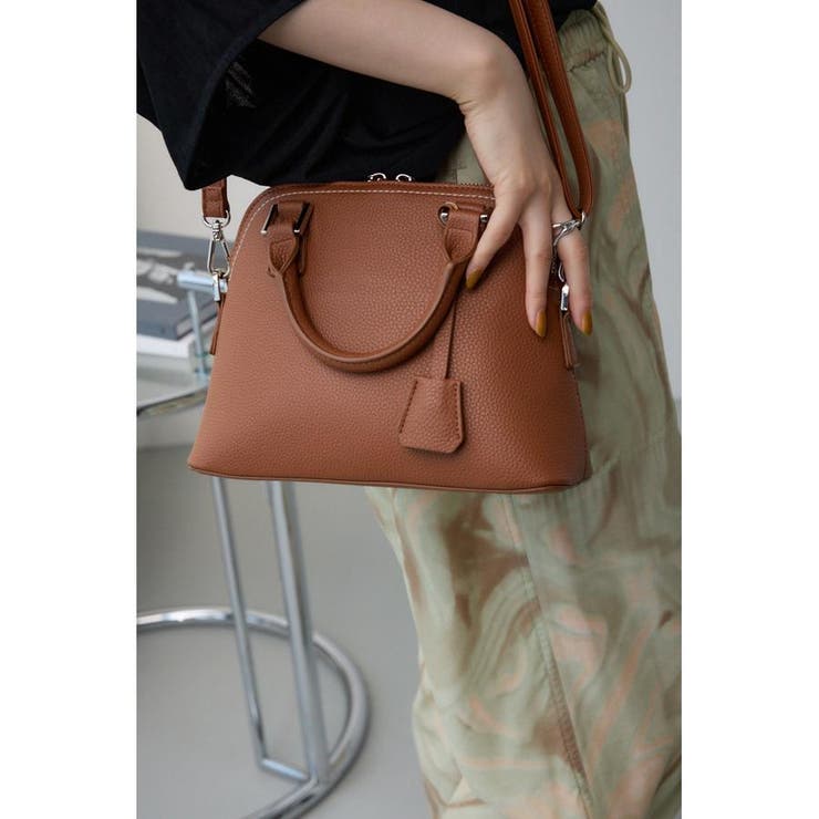 BRN | ダブルジッパーハンドバッグ | AZUL BY MOUSSY