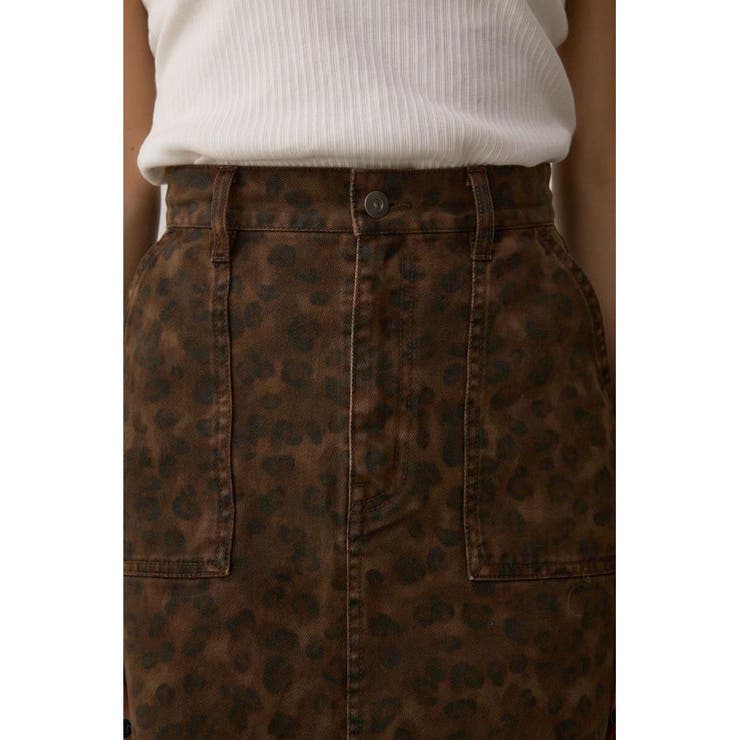 AZUL DENIM 起毛ツイルレオパードミニ | AZUL BY MOUSSY | 詳細画像21 