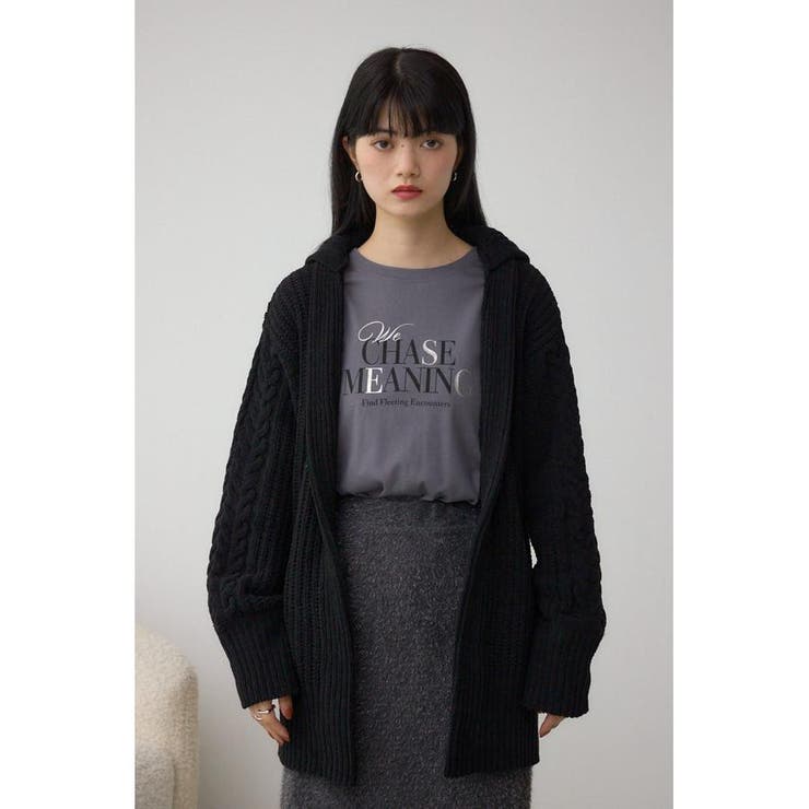 マットモールフードトッパーカーデ | AZUL BY MOUSSY | 詳細画像18 