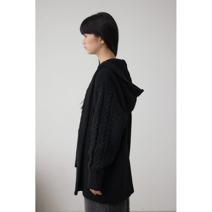 マットモールフードトッパーカーデ | AZUL BY MOUSSY | 詳細画像19 