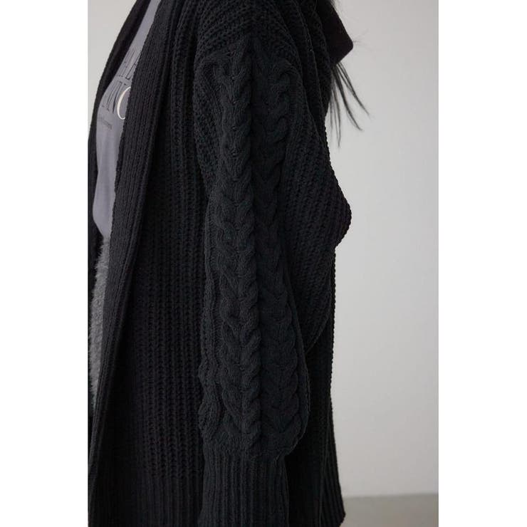 マットモールフードトッパーカーデ | AZUL BY MOUSSY | 詳細画像24 