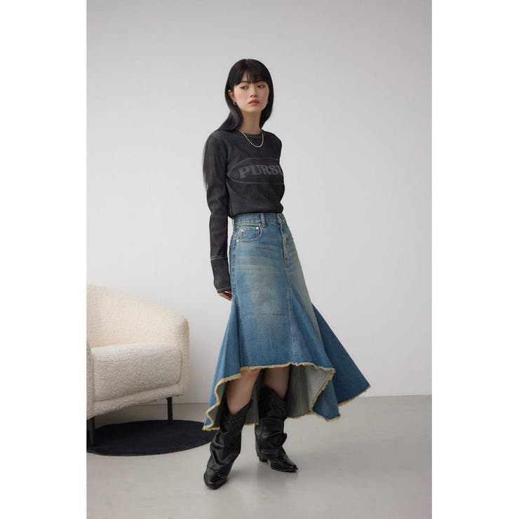 AZUL DENIM イレヘムデニムスカート | AZUL BY MOUSSY | 詳細画像17 