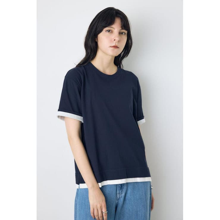 NVY | ドライタッチレイヤードライクTシャツ | AZUL BY MOUSSY