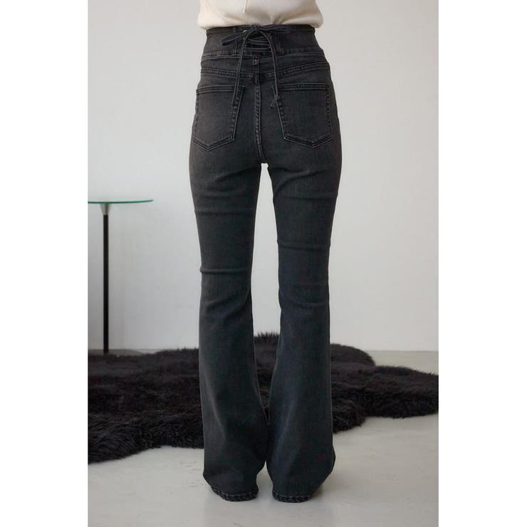 AZUL DENIM H/Wバックリボンフレアデニム | AZUL BY MOUSSY | 詳細画像7 