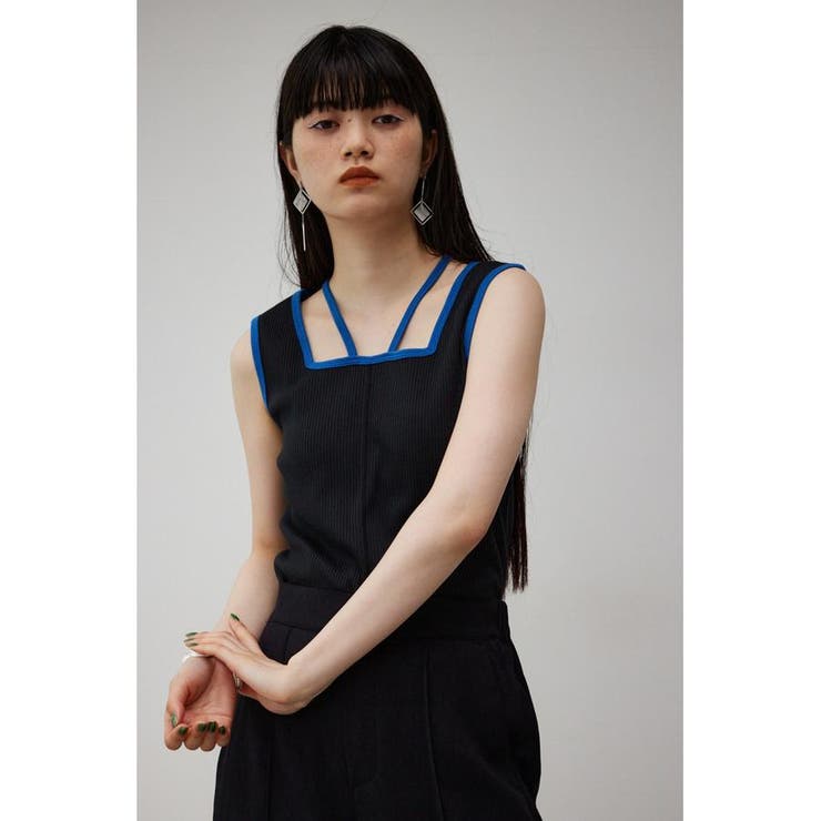 STRING ARRANGEMENT TANK TOP | AZUL BY MOUSSY | 詳細画像3 