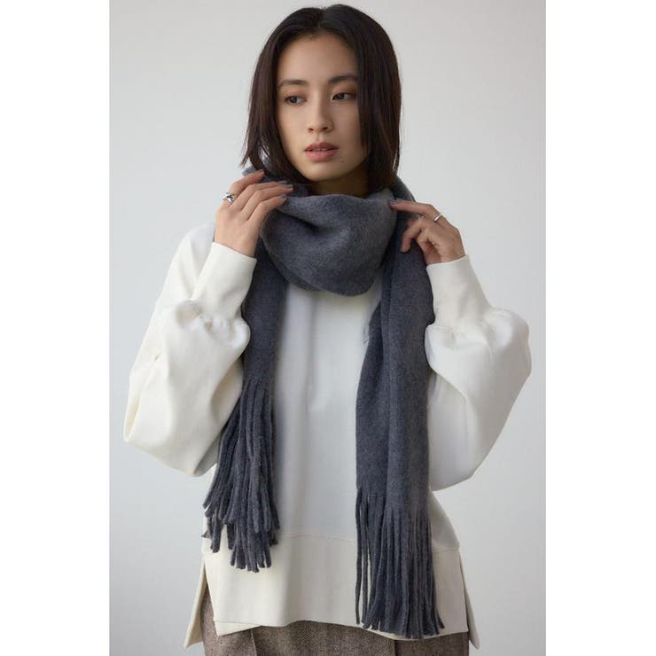 ソフトタッチニットフリンジストール | AZUL BY MOUSSY | 詳細画像18 