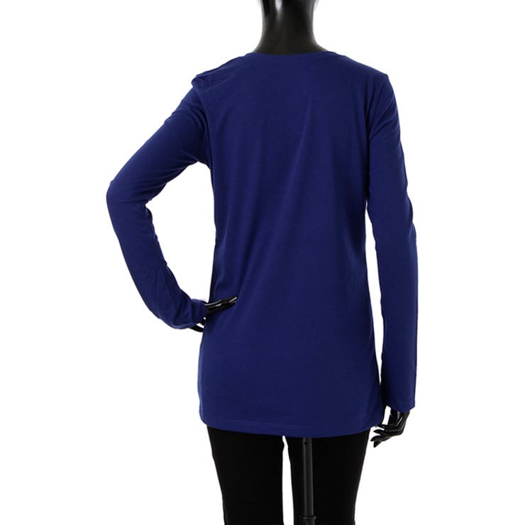 お待たせ! AZUL BY MOUSSY】TC天竺Vネック長袖プルオーバー[品番 トップス