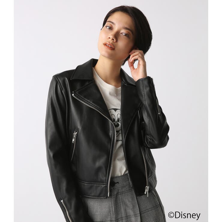 MOUSSY ダブルライダースジャケット 中古・古着通販】AZUL by moussy (アズールバイマウジー) ダブル