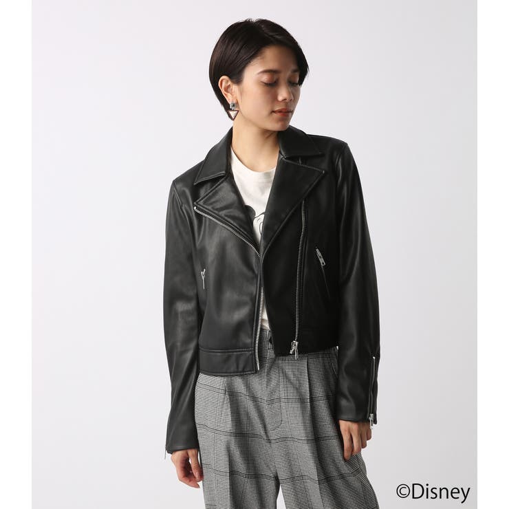 合皮ダブルライダースジャケット[品番：AZLW0012629]｜AZUL BY