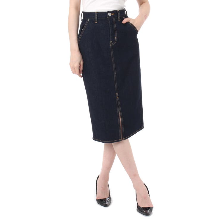 フロントスリット ミディデニムスカート 品番 Azlw Azul By Moussy アズールバイマウジー のレディースファッション通販 Shoplist ショップリスト