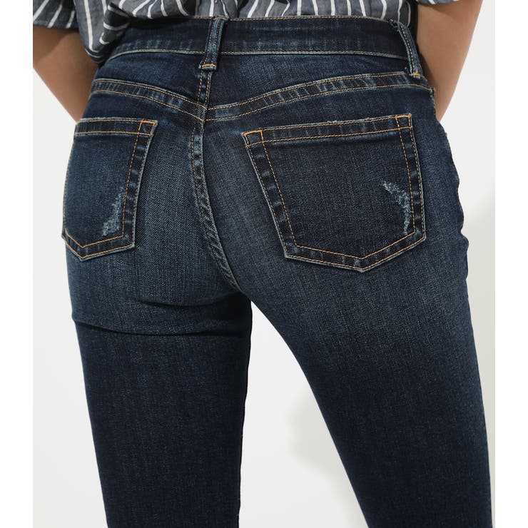 クラッシュデニムスキニー[品番：AZLW0015301]｜AZUL BY MOUSSY