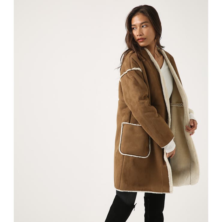 フェイクムートンコート 品番 Azlw0014277 Azul By Moussy アズールバイマウジー のレディースファッション通販 Shoplist ショップリスト