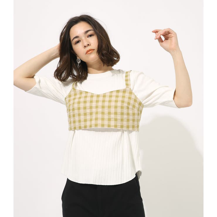 【MONSE】白×黒タータンチェック アシンメトリー ヘム ドレープ ビスチェ メール便】ショートアシンメトリービスチェベスト – レディース