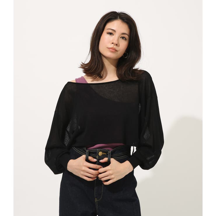 ONE-SHOULDER KNIT SET TOPS[品番：AZLW0015157]｜AZUL BY