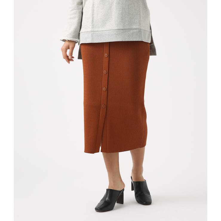 Button Rib Knit Skirt 品番 Azlw Azul By Moussy アズールバイマウジー のレディースファッション通販 Shoplist ショップリスト