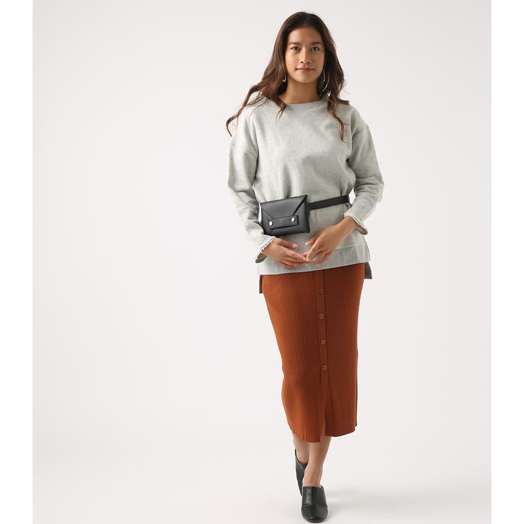 Button Rib Knit Skirt 品番 Azlw Azul By Moussy アズールバイマウジー のレディースファッション通販 Shoplist ショップリスト