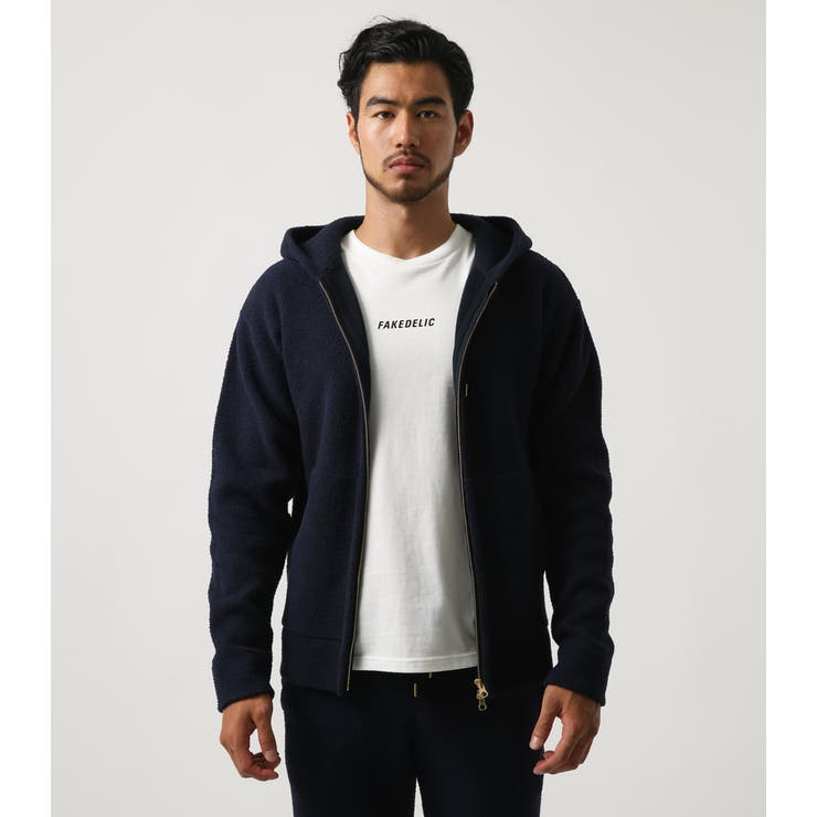 度詰モールニットZIPパーカー[品番：AZLW0014335]｜AZUL BY MOUSSY