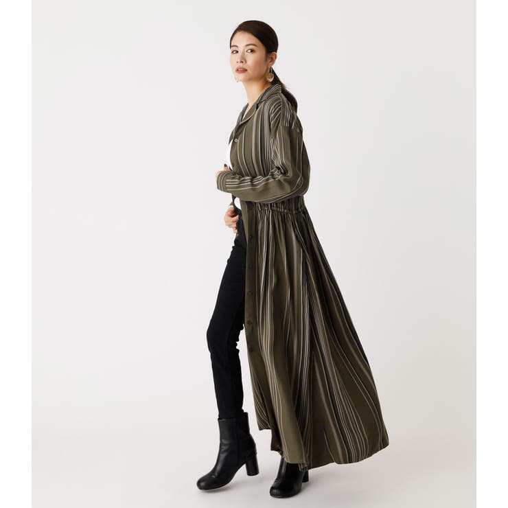STRIPE BLOUSING MAXI[品番：AZLW0016422]｜AZUL BY MOUSSY