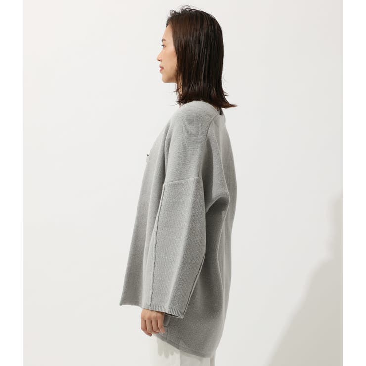 WIDE SLEEVE KNIT GOWN/ワイドスリーブニットガウン[品番：AZLW0016914