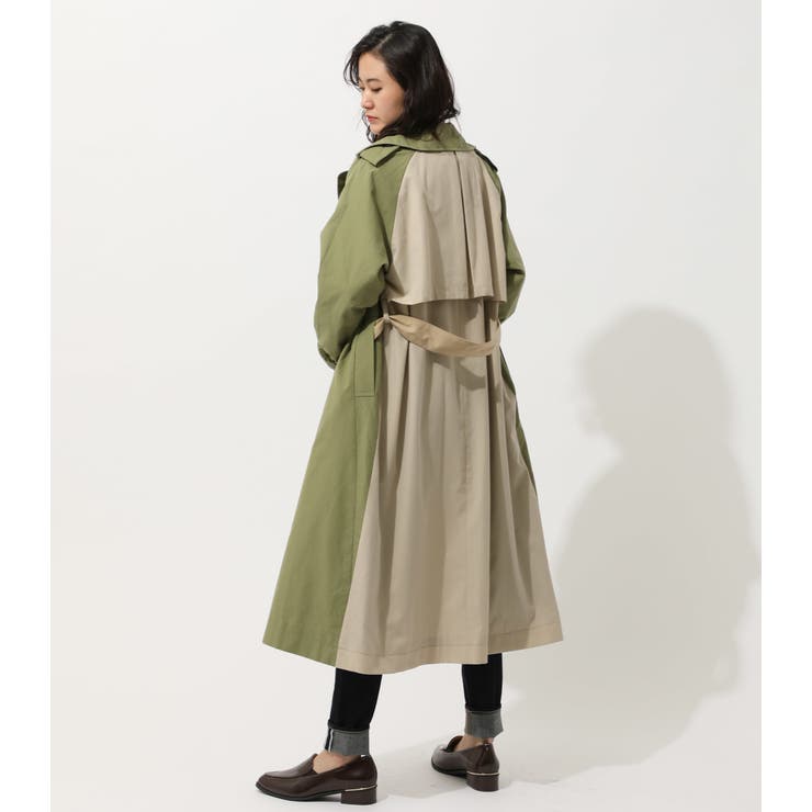 Mix Fabric Trench 品番 Azlw Azul By Moussy アズールバイマウジー のレディースファッション通販 Shoplist ショップリスト