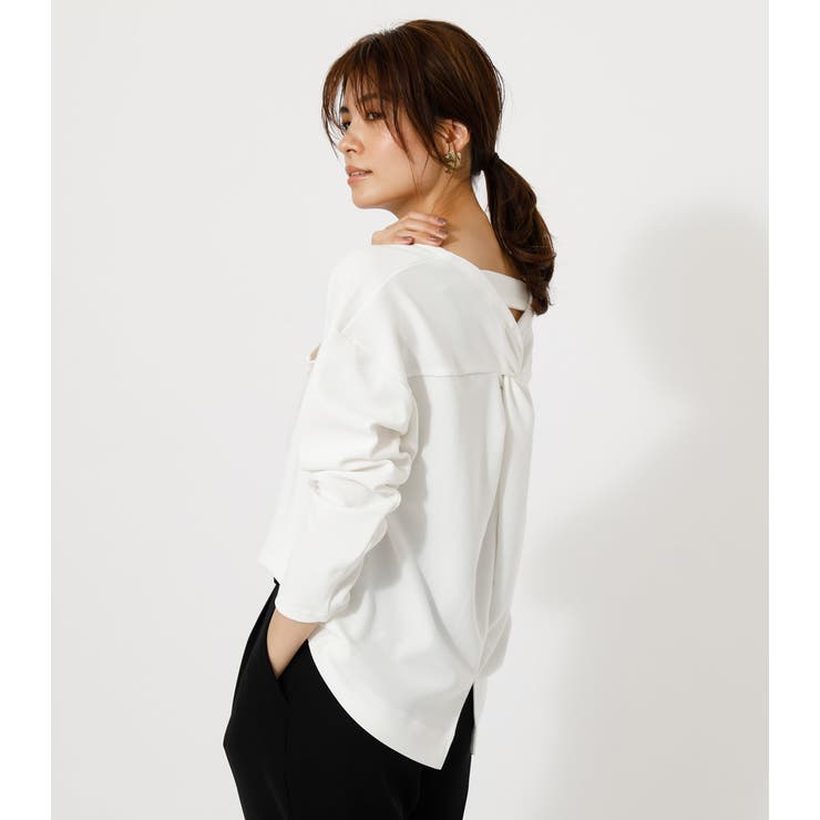 BACK TWIST OPEN TOPS/バックツイストオープントップス[品番